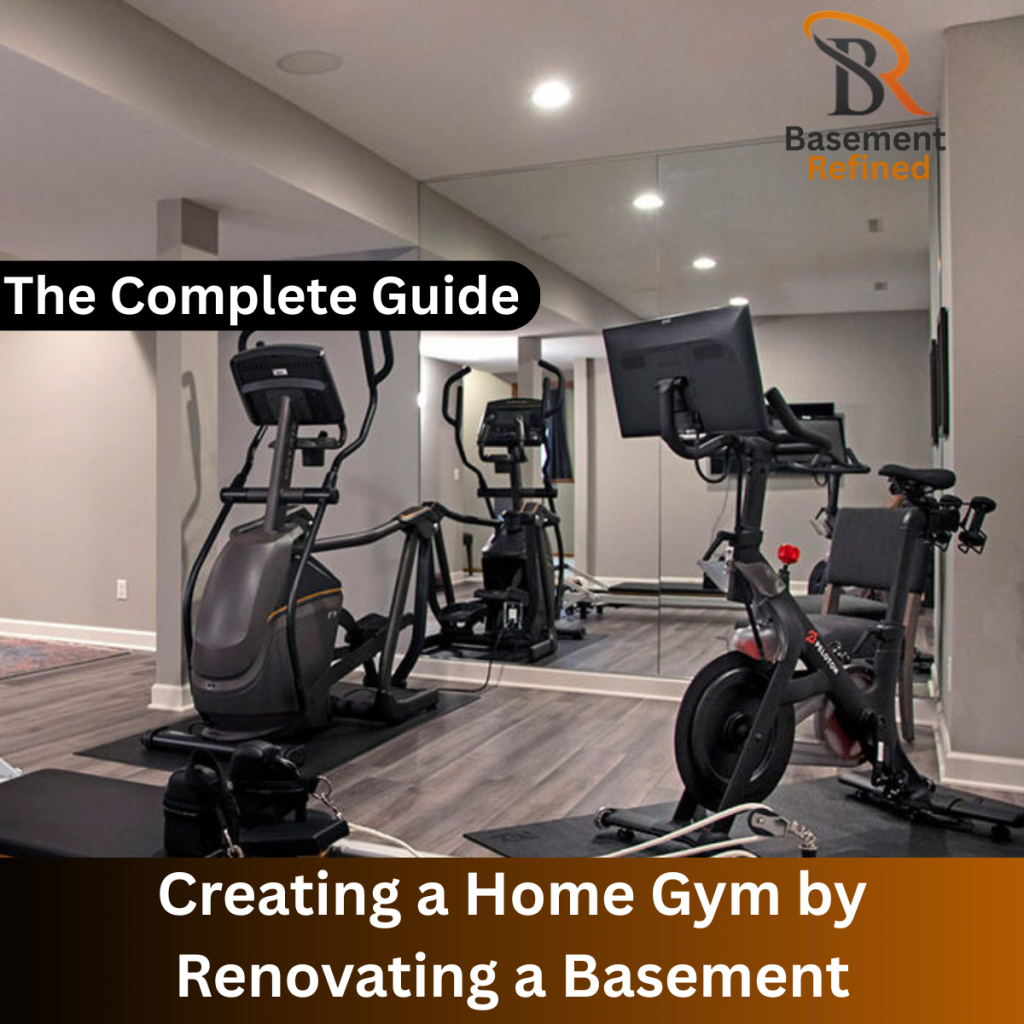 Gym by Renovating a Basement