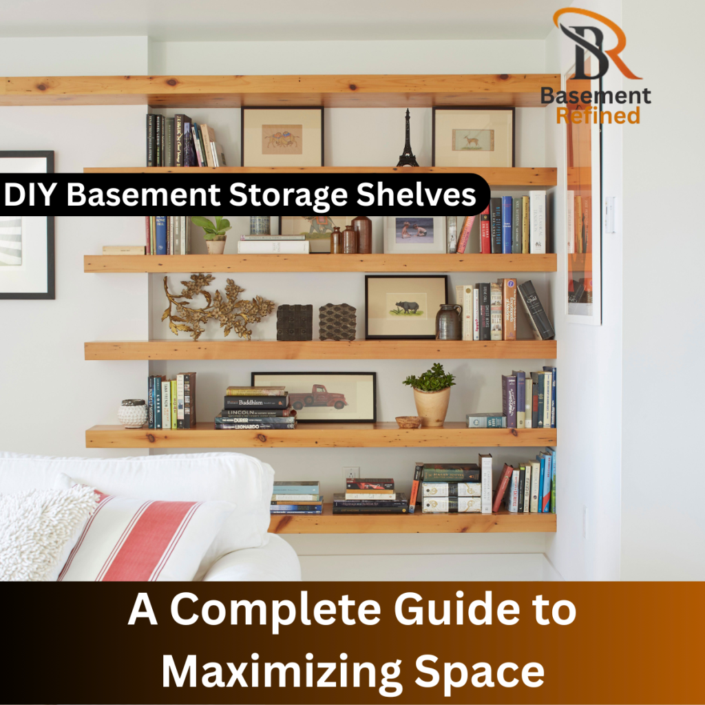 DIY Basement Storage Shelves