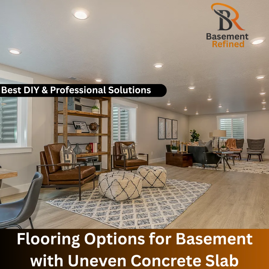 Basement with Uneven Concrete Slab