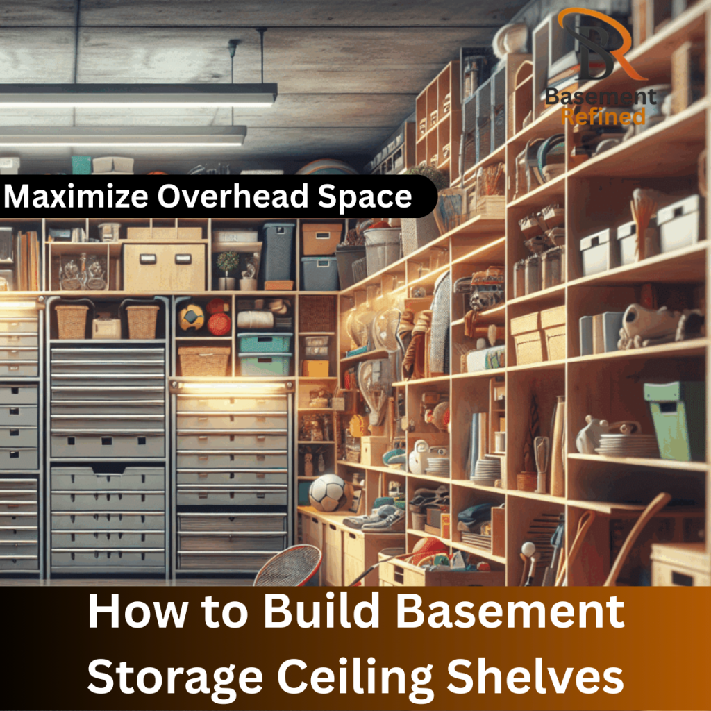 Basement Storage Ceiling Shelves