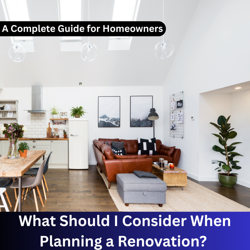 Planning a Renovation
