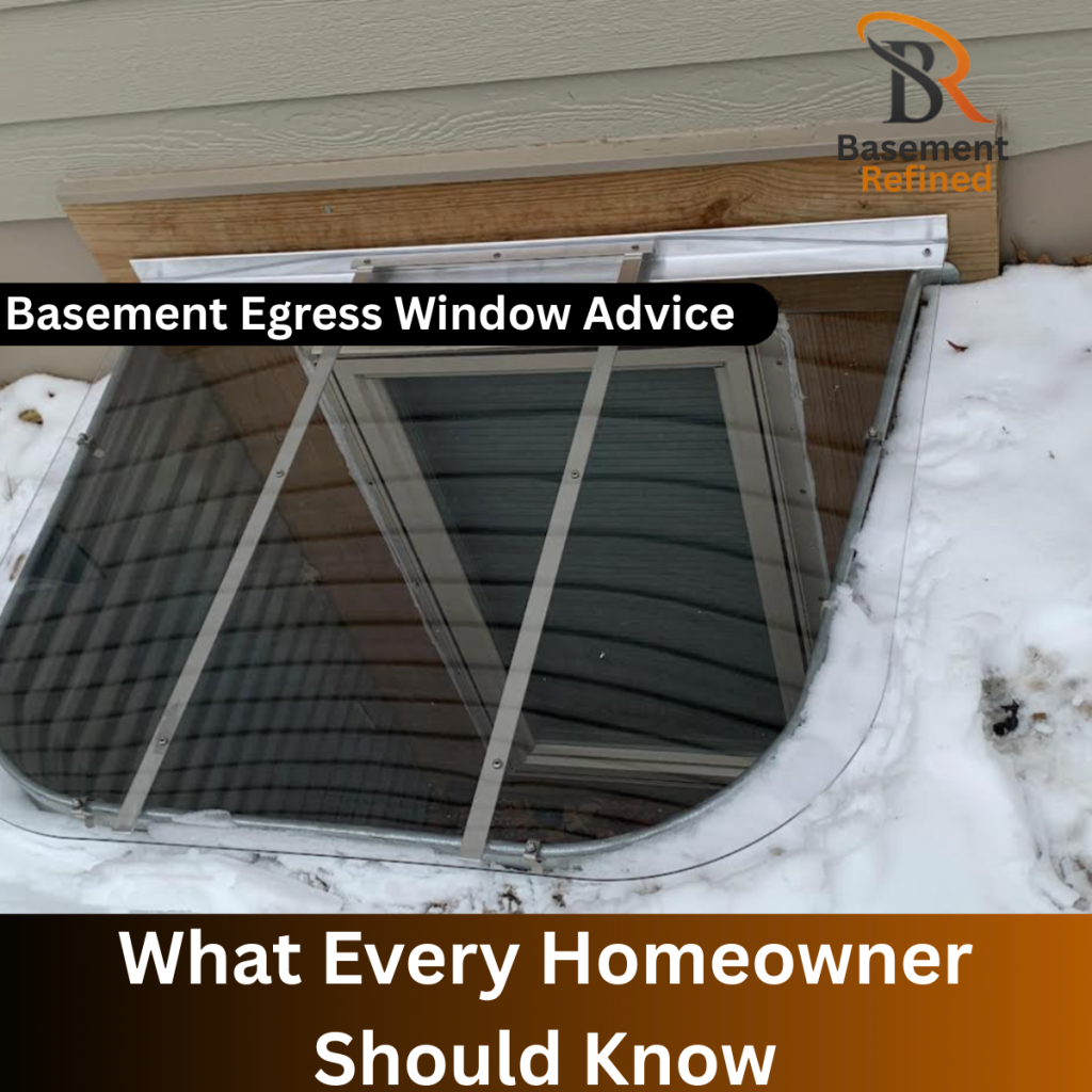 Basement Egress Window Advice