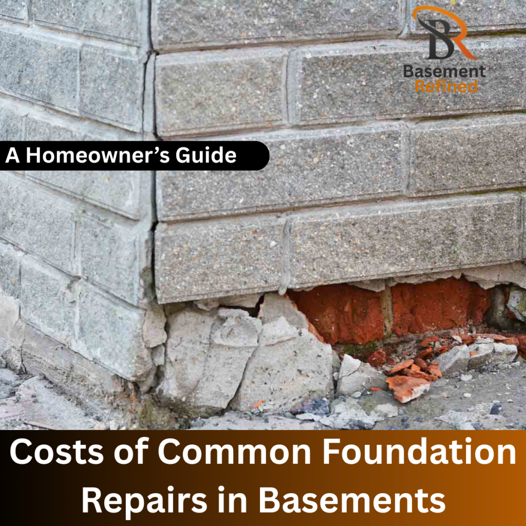 Costs of Common Foundation Repairs in Basements