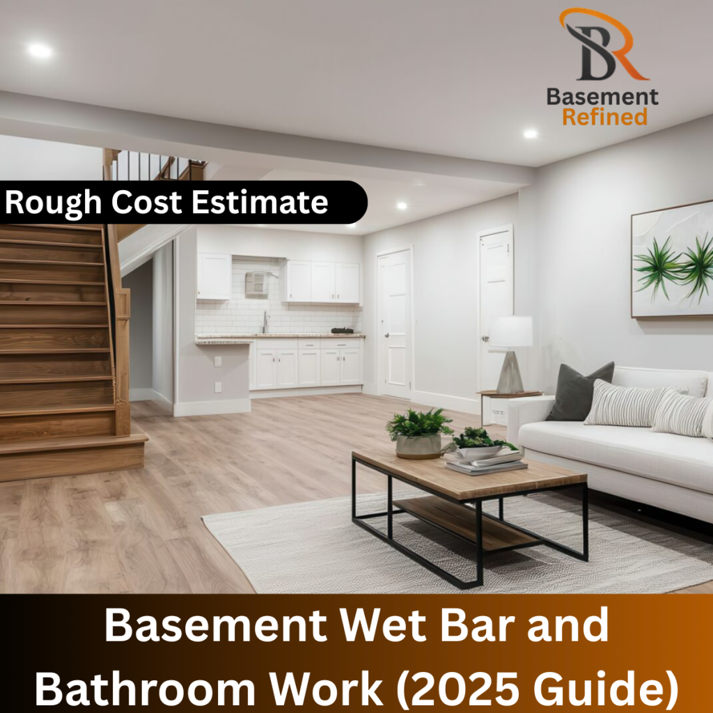 Basement Wet Bar and Bathroom Work