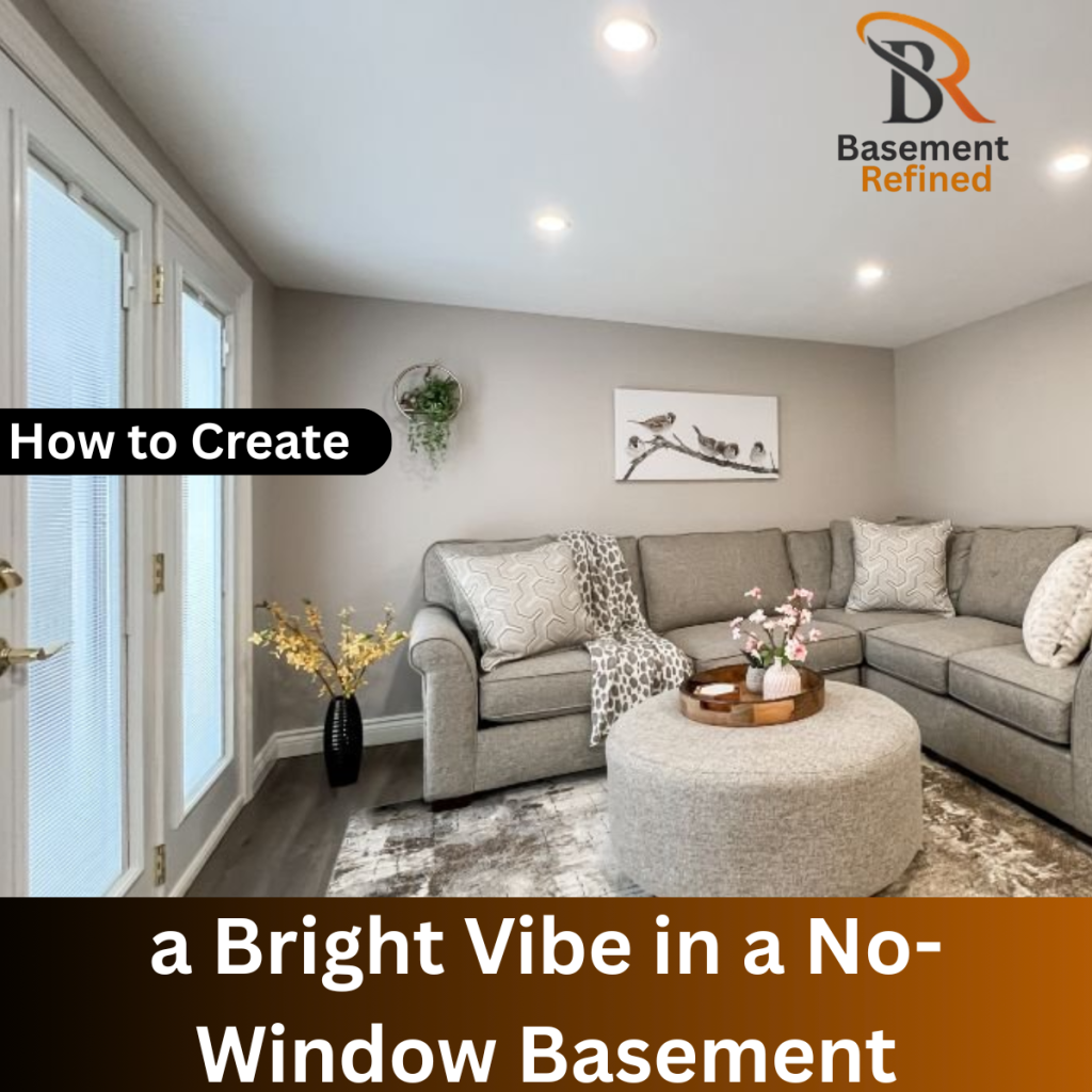 Bright Vibe in a No-Window Basement