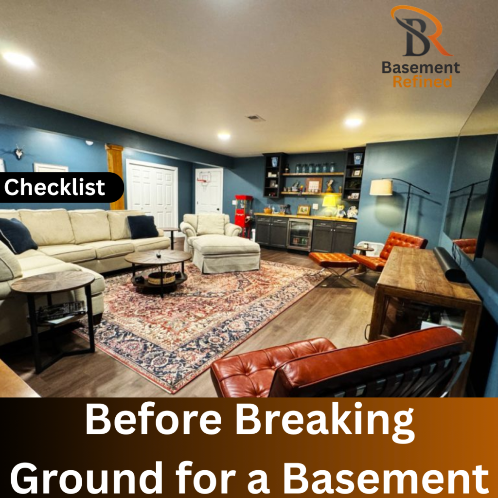Breaking Ground for a Basement