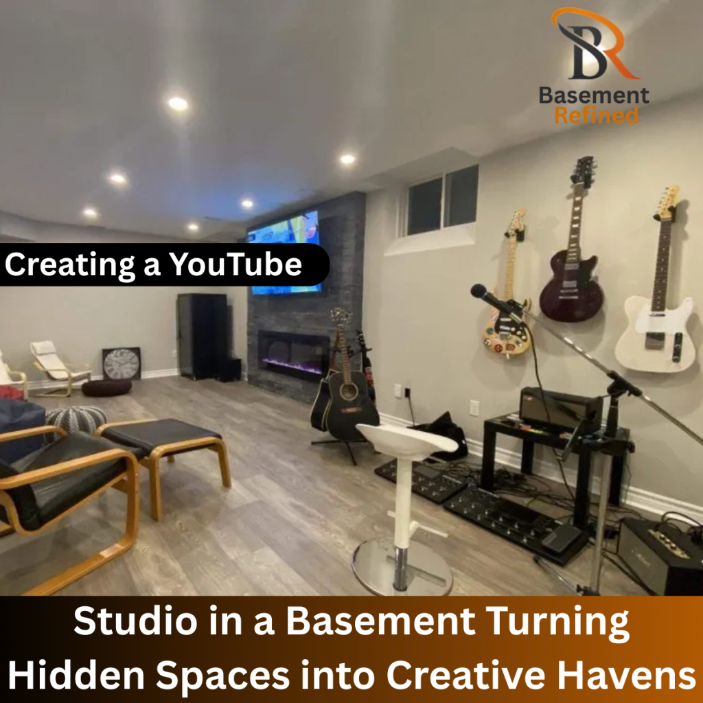 YouTube Studio in a Basement