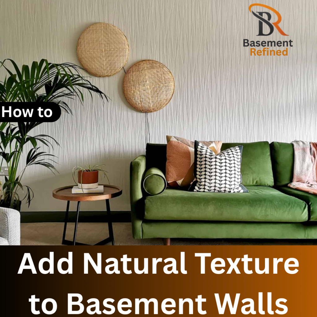 Natural Texture to Basement Walls