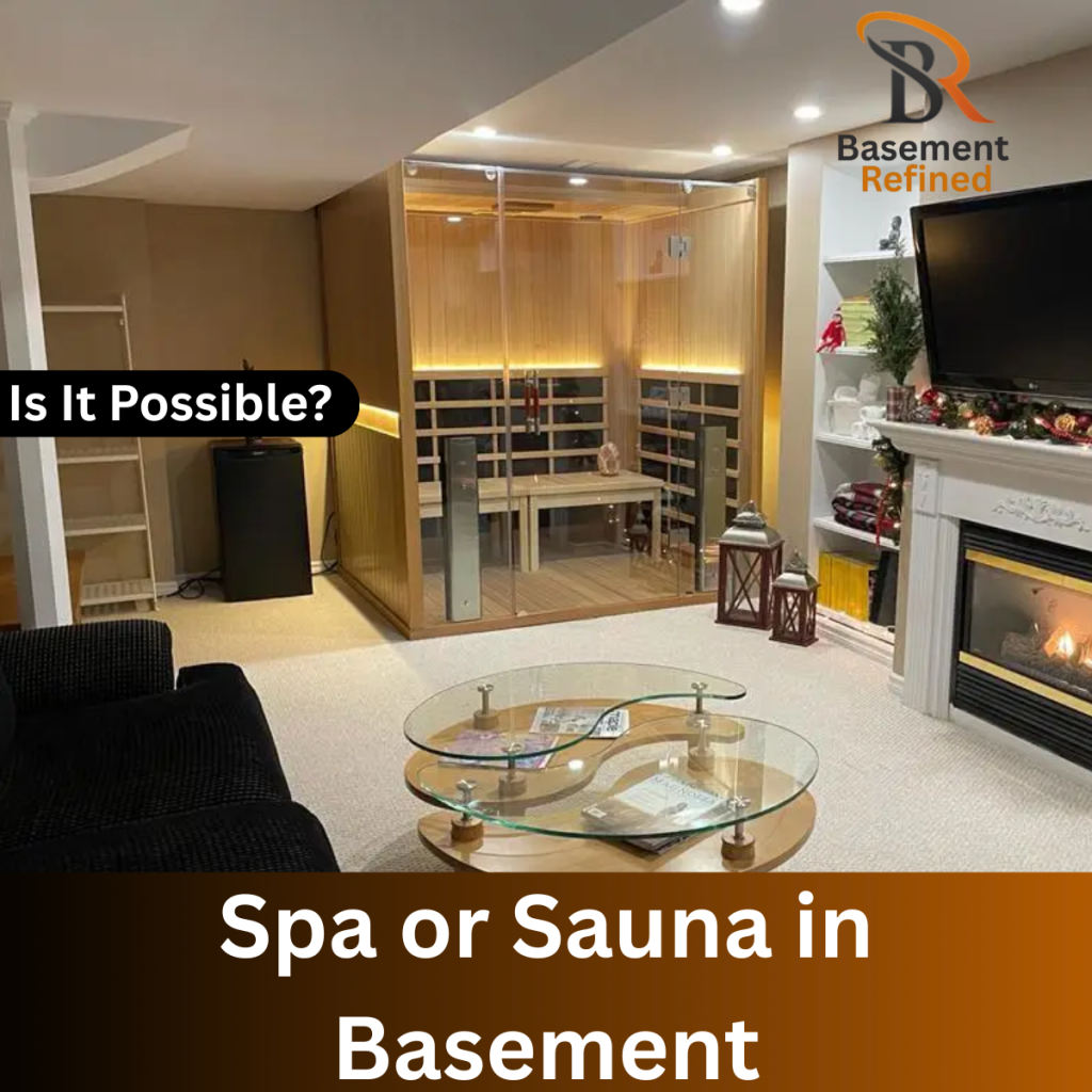 Spa or Sauna in Basement