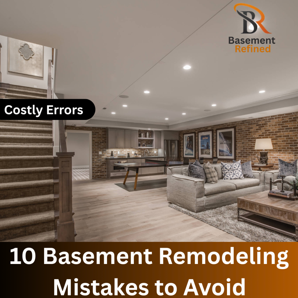 10 Basement Remodeling Mistakes to Avoid
